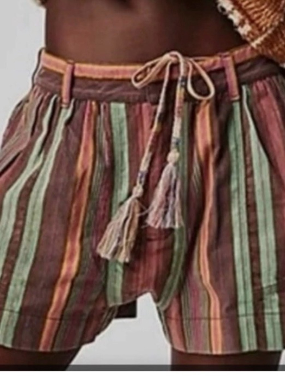Free People kahuna multicolored striped shorts medium
